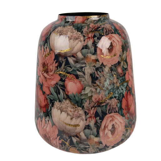 Vaza flori metal multicolor Flowers Ø 21x25 cm