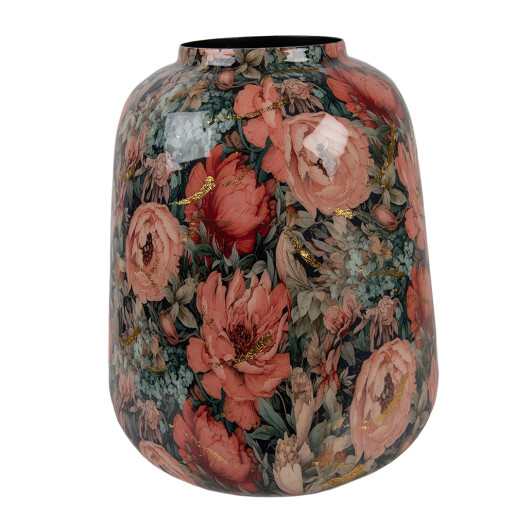 Vaza flori metal multicolor Flowers Ø 21x25 cm