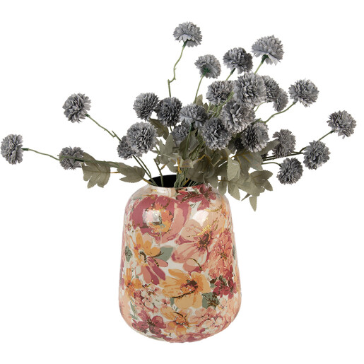 Vaza flori metal Flowers Ø 21x25 cm