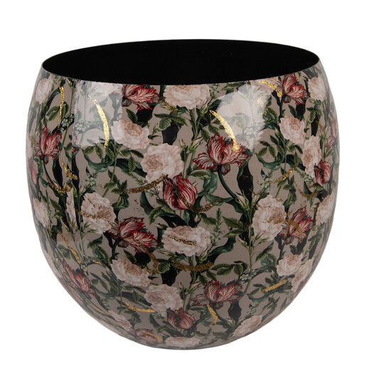 Vaza flori metal multicolor Flowers Ø 28x25 cm