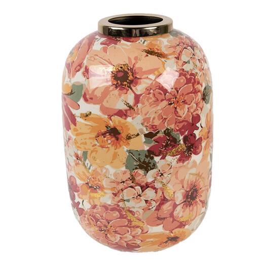 Vaza flori metal multicolor Flowers Ø 17x25 cm