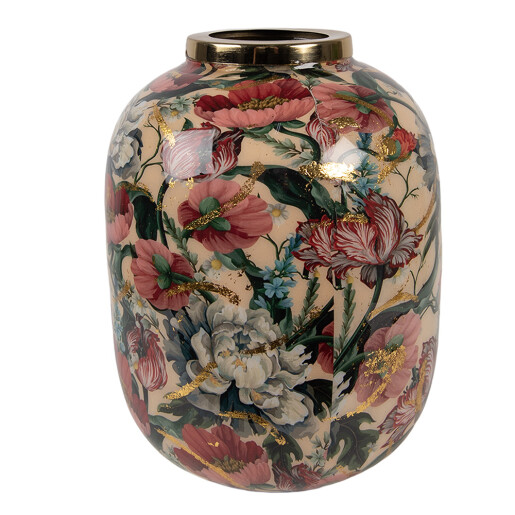 Vaza flori metal Flowers Ø 17x22 cm