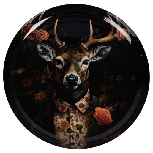 Bol decorativ Ren metal Ø 28x3 cm