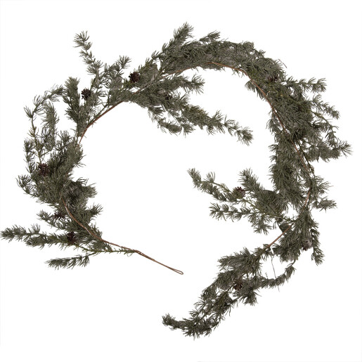 Ghirlanda Craciun brad artificial verde cu leduri 20x7x180 cm