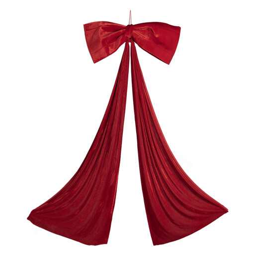 Fundita Craciun textil rosu 120x12x300 cm
