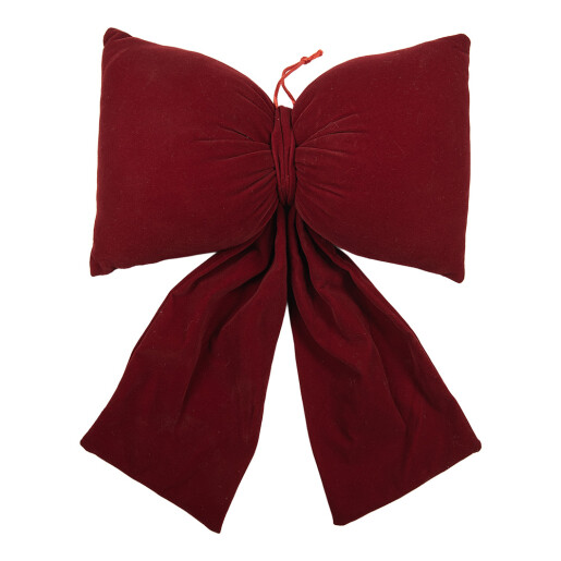 Fundita Craciun textil rosu 28x10x40 cm