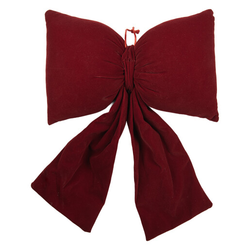 Fundita Craciun textil rosu 28x10x40 cm