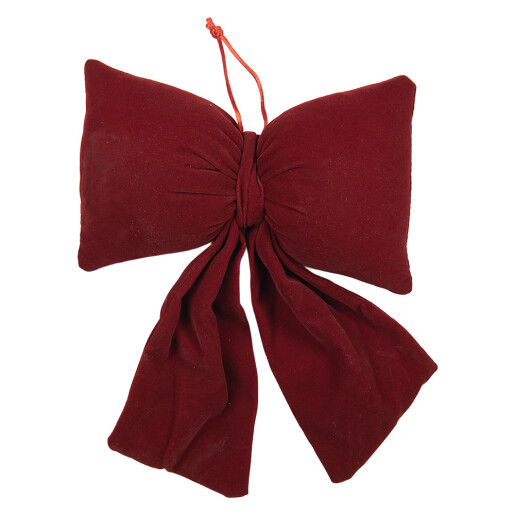 Fundita Craciun textil rosu 20x7x30 cm