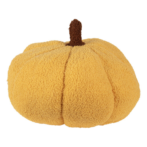 Dovleac Halloween decorativ poliester galben maro Ø 30x18 cm