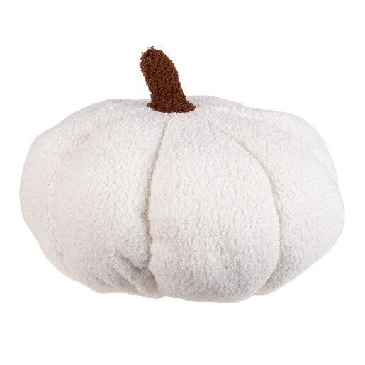 Dovleac Halloween decorativ poliester alb maro  Ø 30x18 cm