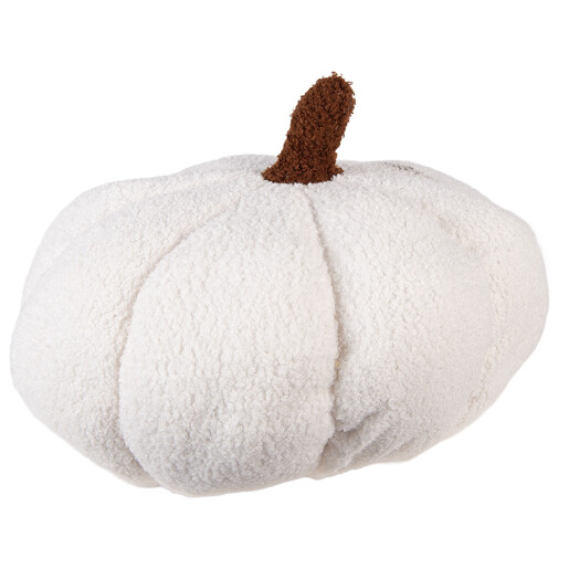 Dovleac Halloween decorativ poliester alb maro Ø 20x14 cm