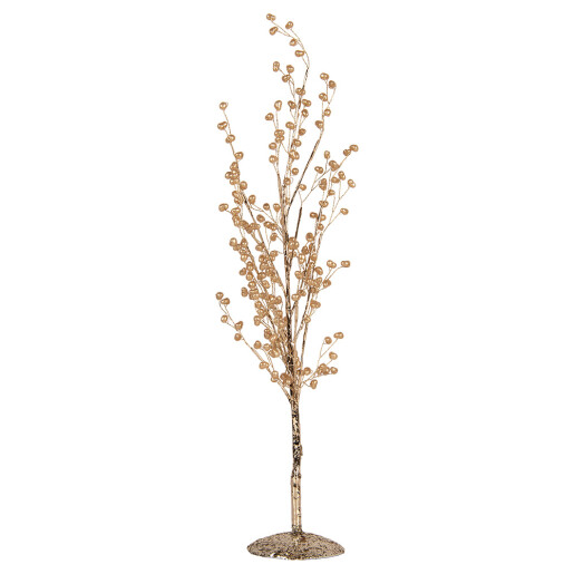 Copac decorativ metal plastic auriu 9x9x46 cm