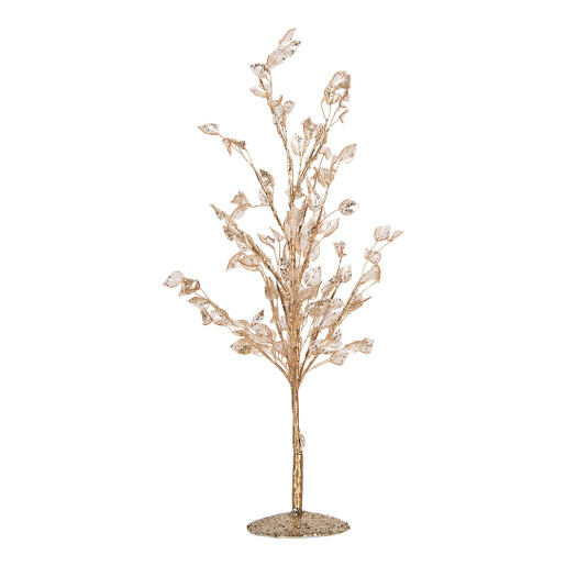 Copac decorativ metal plastic auriu 9x9x45 cm