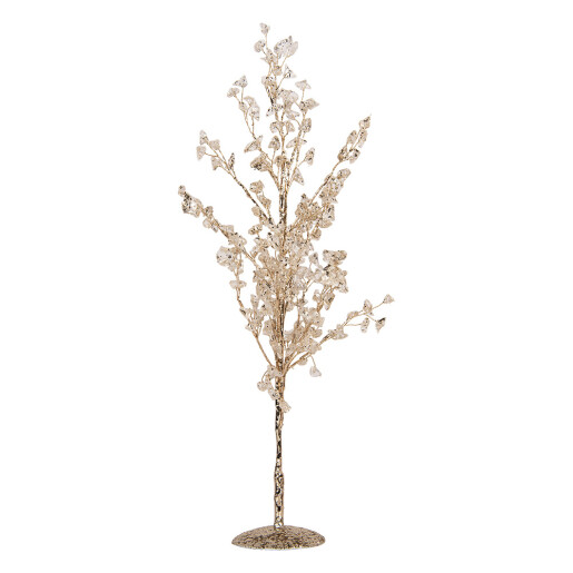 Copac decorativ metal plastic auriu 9x9x50 cm