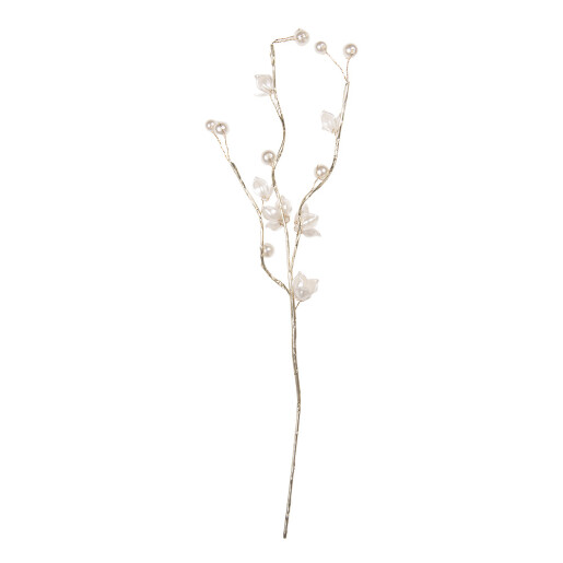 Floare artificiala plastic alb 4x4x40 cm