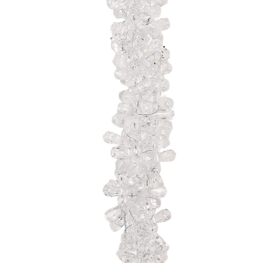 Ornament brad Craciun plastic transparent 4x4x30 cm