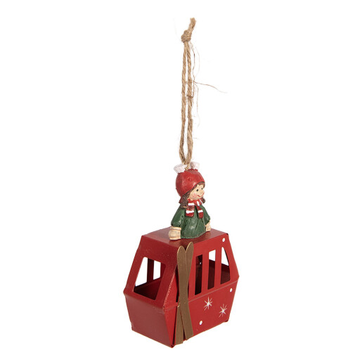 Ornament brad Craciun metal multicolor 7x3x10 cm