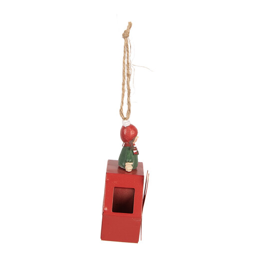 Ornament brad Craciun metal multicolor 7x3x10 cm