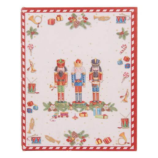 Set 3 cutii Craciun tip carte mdf multicolor HF (3) 27x22x7 / 22x17x6 / 17x12x4 cm