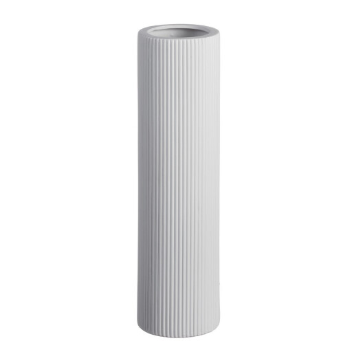 Vaza flori ceramica alba Blanque  13,5 x 48,5 cm