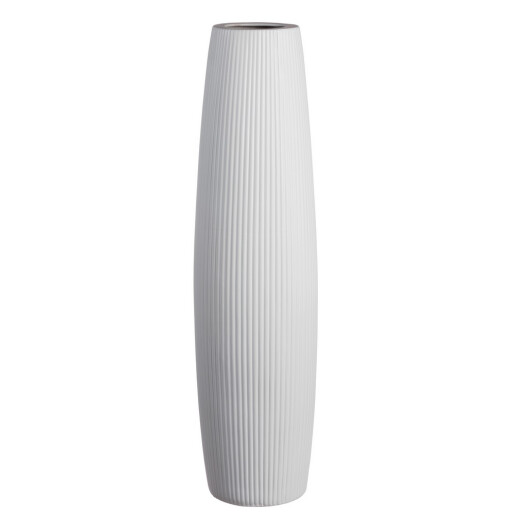 Vaza flori ceramica alba  19,5 x 76 cm