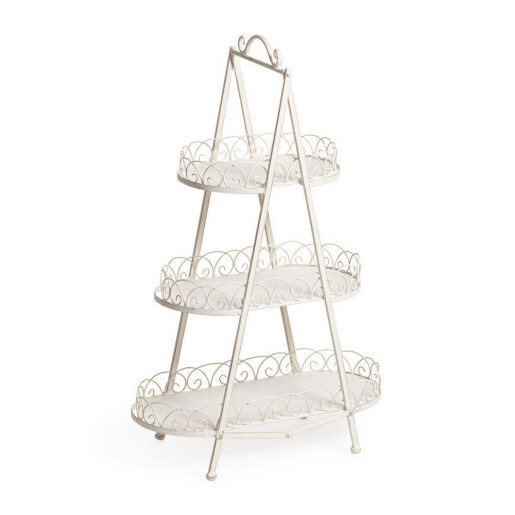 Raft 3 polite otel alb Lexi 54x27x88h