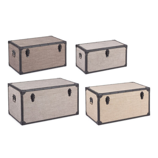 Set 4 cufere depozitare Riley 51x28x26h; 58x32x30h; 65x36x34h; 72x40x38h