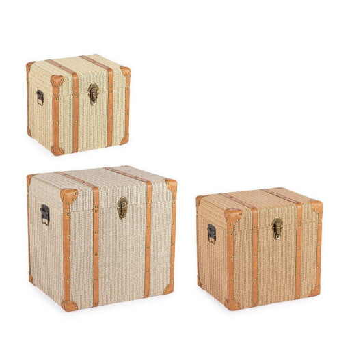 Set 3 cufere depozitare Wilfred 34x28x33h; 42x34x41h; 50x40x49h