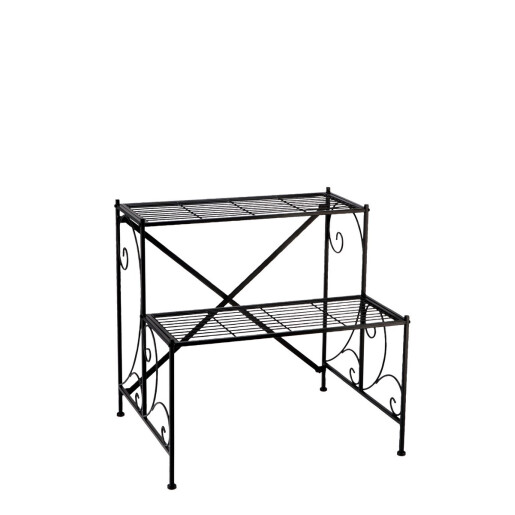 Raft pardoseala fier negru 60 x 49 x 59 cm