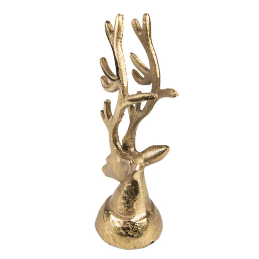Figurina Ren aluminiu auriu 8x7x20 cm