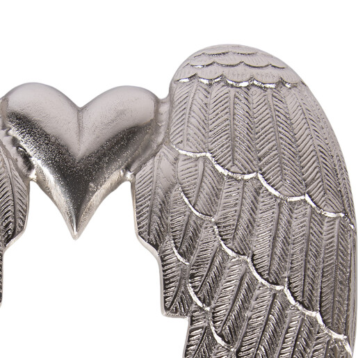 Aripi Inger aluminiu argintiu 38x3x46 cm