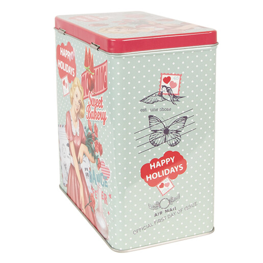 Cutie depozitare metal multicolor  16x10x18 cm