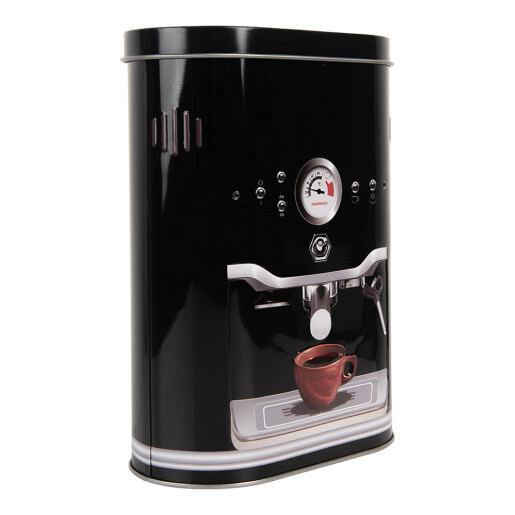 Cutie depozitare cafea metal multicolor 14x8x19 cm