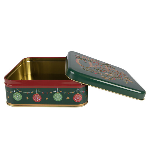 Cutie Craciun metal multicolor Merry Christmas 17x17x6 cm