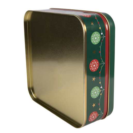 Cutie Craciun metal multicolor Merry Christmas 17x17x6 cm