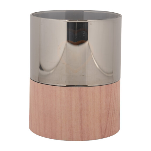 Candela led plastic maro Ø 8x10 cm