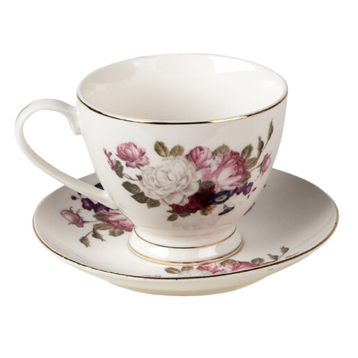 Set 6 cesti portelan 12x9x7 cm, 13x2 cm, 200 ml