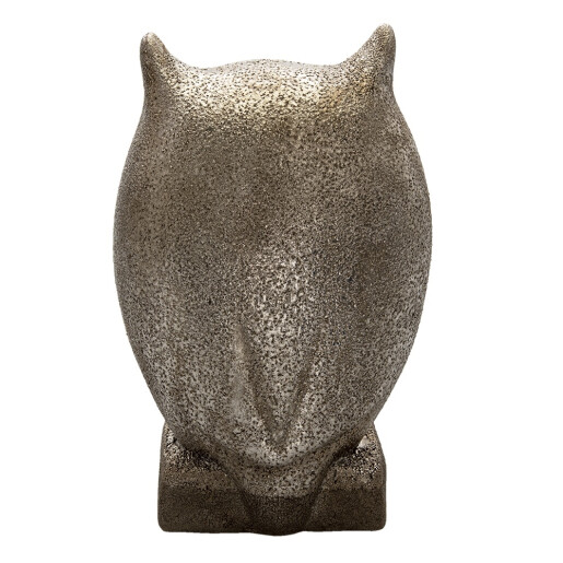 Figurina Bufnita ceramica gri 17x13x29 cm