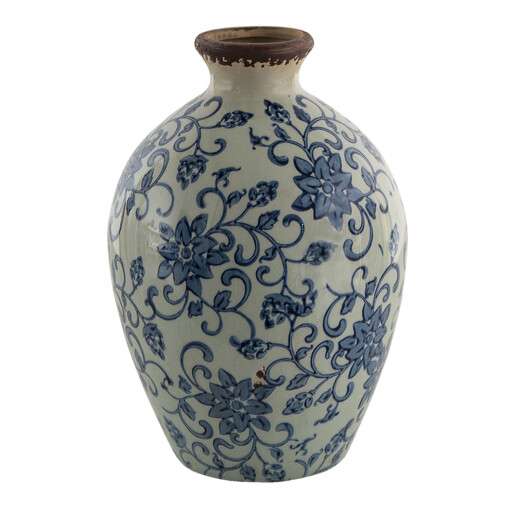 Vaza ceramica albastra verde 13x19 cm