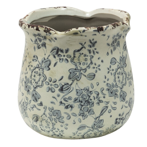 Set 2 ghivece flori ceramica 12x12 cm