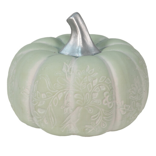 Dovleac decorativ ceramica verde 23x18 cm