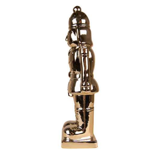 Figurina Spargatorul de Nuci portelan auriu 9x9x33 cm