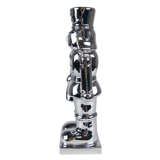 Figurina Spargatorul de Nuci portelan argintiu 8x7x23 cm