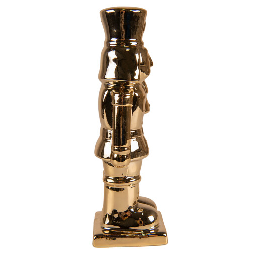 Figurina Spargatorul de Nuci portelan auriu 6x6x19 cm