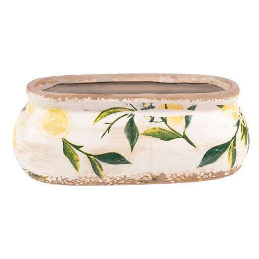 Ghiveci flori ceramica Lemon 18x7x7 cm