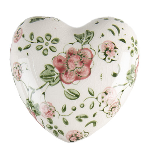 Set 2 decoratiuni Inimioare ceramica 8x8x4 cm