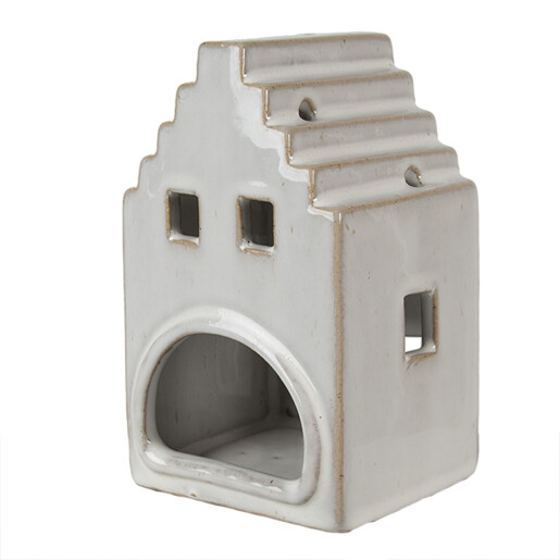 Candela Casuta portelan bej 9x7x14 cm