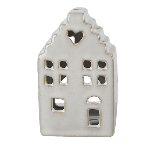 Candela Casuta portelan bej 7x6x11 cm