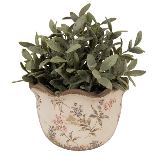 Ghiveci flori ceramica multicolora Flower 17x11 cm