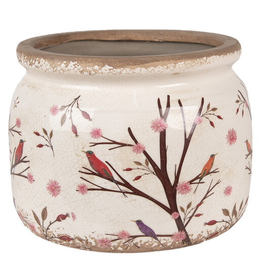 Ghiveci flori ceramica multicolora Forest 20x15 cm